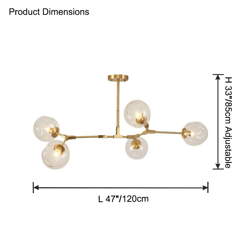 WOMO Branch Colored Glass Chandelier-WM2655