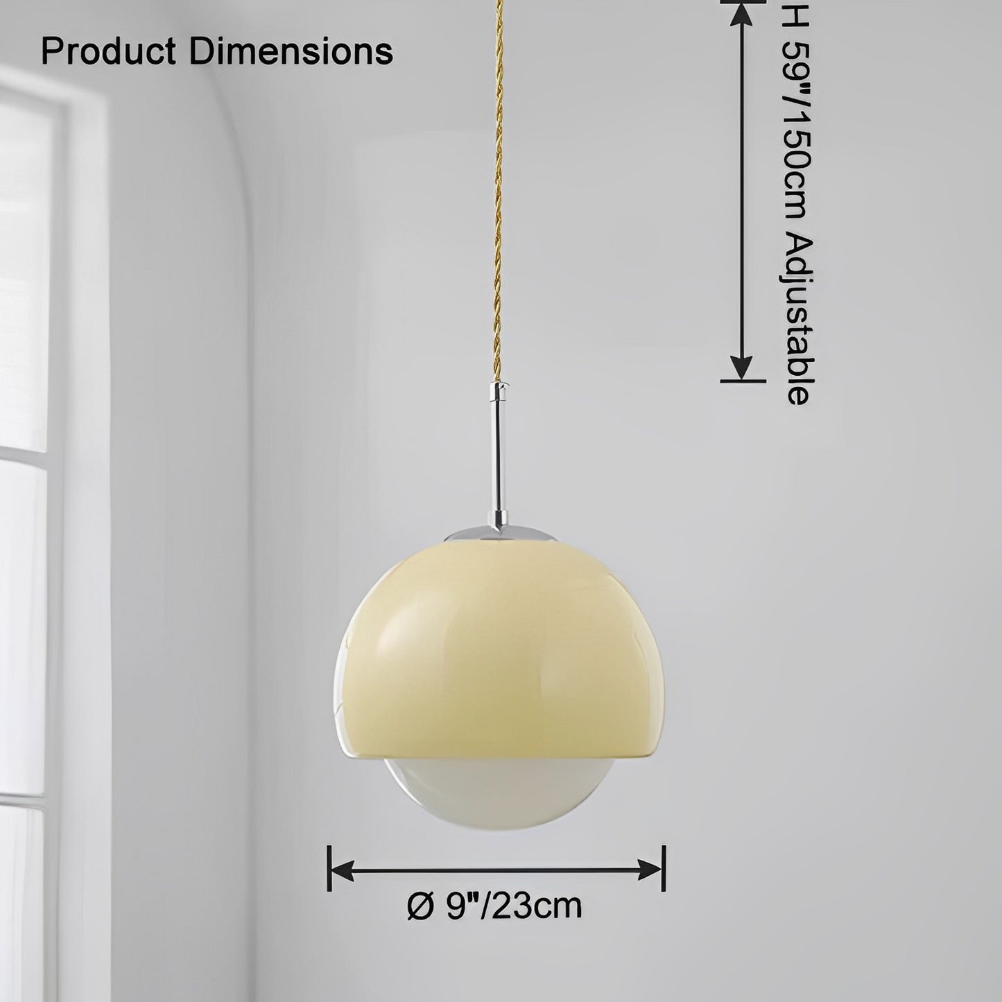 WOMO Globe Glass Pendant Light-WM2658