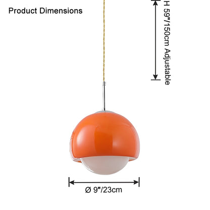 WOMO Globe Glass Pendant Light-WM2658