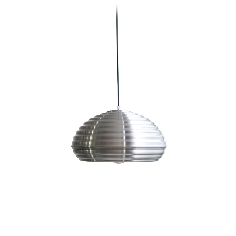 WOMO Silver Fluted Dome Pendant Light-WM2660