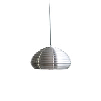WOMO Silver Fluted Dome Pendant Light-WM2660