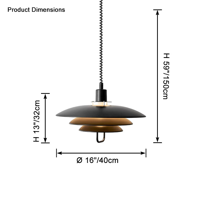 WOMO Danish Rise and Fall Pendant Light-WM2663