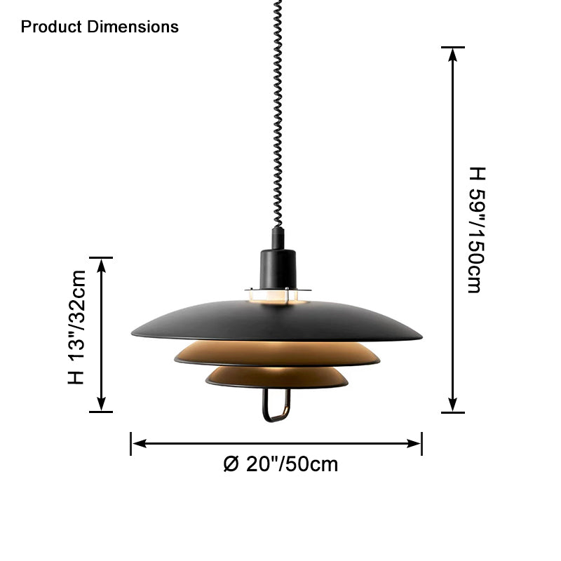 WOMO Danish Rise and Fall Pendant Light-WM2663