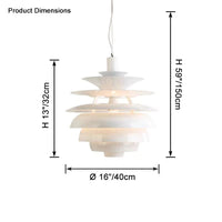 WOMO White Pinecone Pendant Light-WM2664