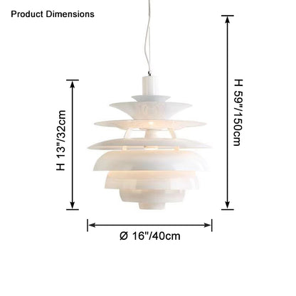 WOMO White Pinecone Pendant Light-WM2664