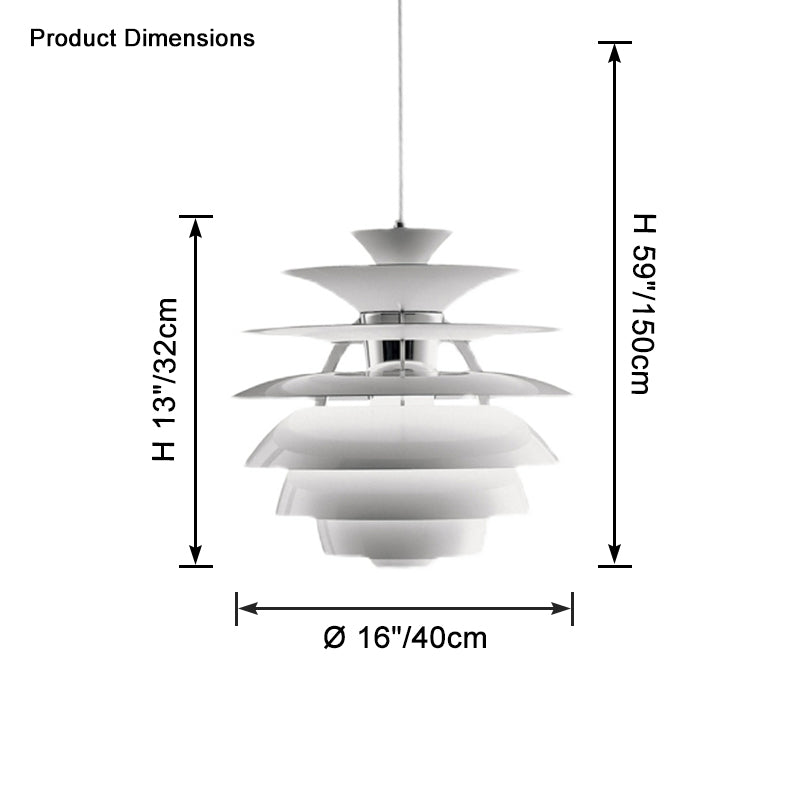 WOMO White Pinecone Pendant Light-WM2664