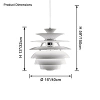 WOMO White Pinecone Pendant Light-WM2664
