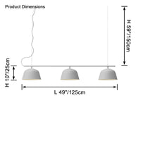 WOMO Bell Linear Pendant Light-WM2669