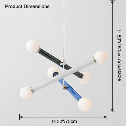 WOMO Colorful Sputnik Globe Chandelier-WM2670