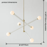 WOMO Colorful Sputnik Globe Chandelier-WM2670