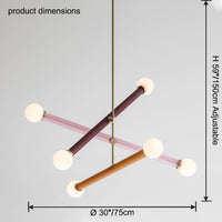 WOMO Colorful Sputnik Globe Chandelier-WM2670