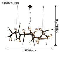 WOMO Black Branch Chandelier-WM2672