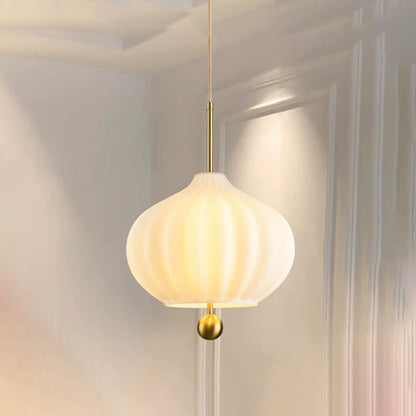 WOMO Wind Bell Milk Glass Pendant Light-WM2677