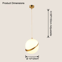 WOMO Cut Glass Globe Pendant Light-WM2679