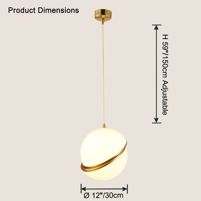 WOMO Cut Glass Globe Pendant Light-WM2679