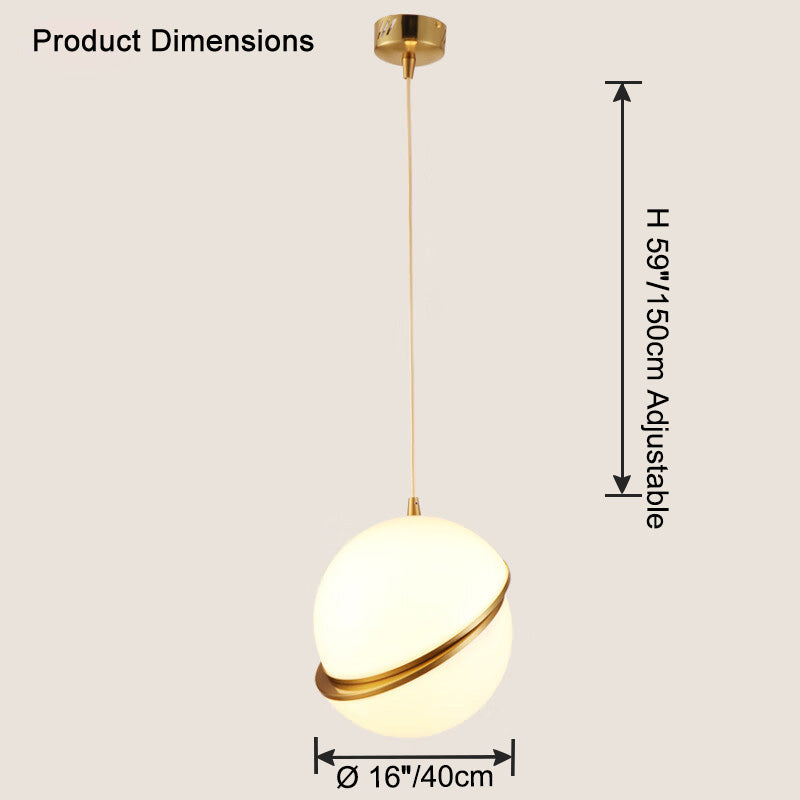 WOMO Cut Glass Globe Pendant Light-WM2679