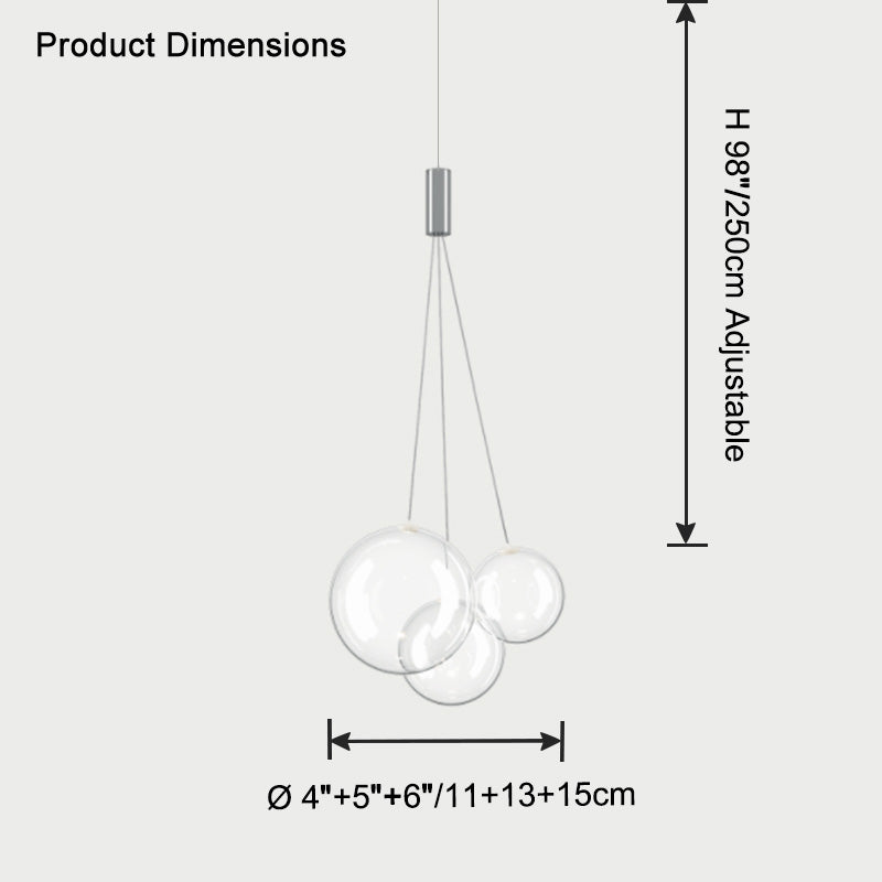 WOMO Cluster Glass Bubble Chandelier -WM2680