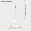 WOMO Cluster Glass Bubble Chandelier -WM2680 thumbnail