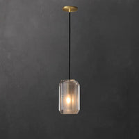 WOMO Rectangle Crystal Pendant Light-WM2682