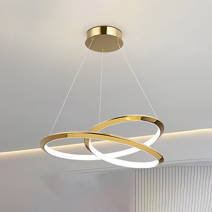 WOMO Gold Swirl Chandelier-WM2707