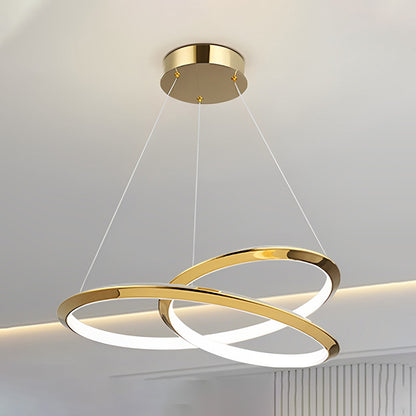 WOMO Gold Swirl Chandelier-WM2707