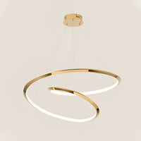 WOMO Gold Swirl Stainless Steel Chandelier-WM2708