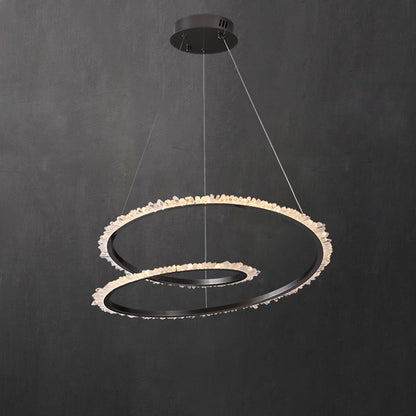 WOMO Rock Crystal Swirl Chandelier-WM2709