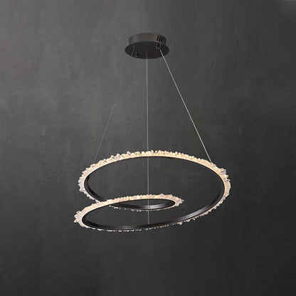 WOMO Rock Crystal Swirl Chandelier-WM2709