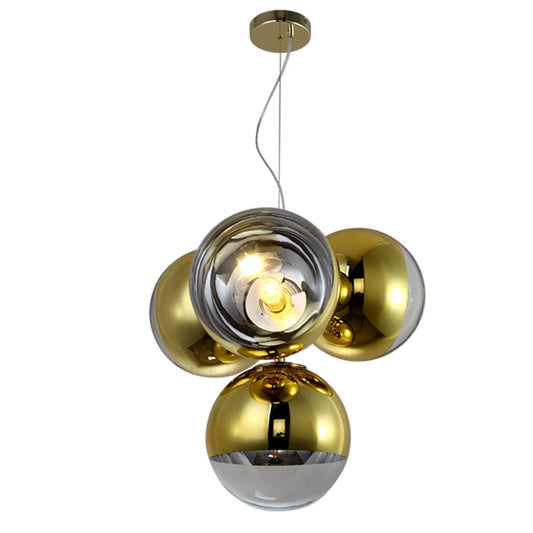 WOMO 4 Light Colorful Globe Chandelier-WM2687