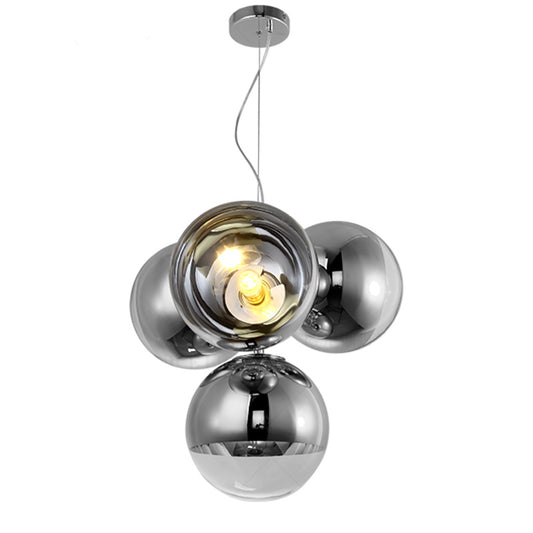 WOMO 4 Light Colorful Globe Chandelier-WM2687