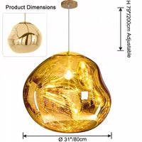WOMO Melt Hanging Lava Large Pendant Light-WM2690