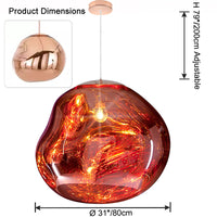 WOMO Melt Hanging Lava Large Pendant Light-WM2690