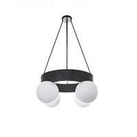 WOMO Round Frosted Glass Globe Chandelier-WM2717