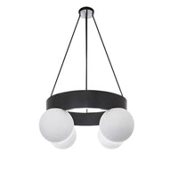 WOMO Round Frosted Glass Globe Chandelier-WM2717