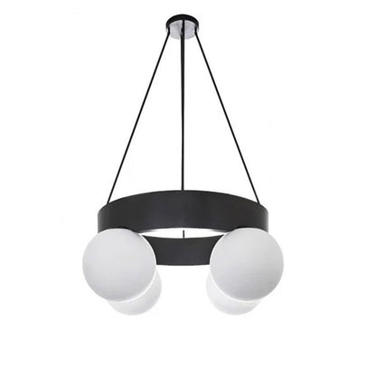 WOMO Round Frosted Glass Globe Chandelier-WM2717