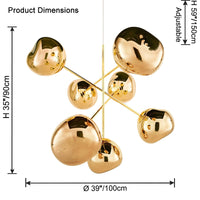 WOMO Melt Sputnik Globe Chandelier-WM2694