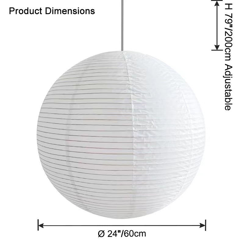 WOMO Rice Paper Globe Pendant Light-WM2722