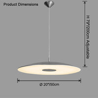 WOMO Chrome Flying Saucer Pendant Light-WM2727