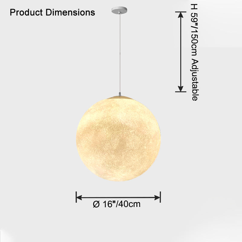 WOMO Globe Moon Large Pendant Light-WM2703