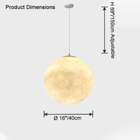 WOMO Globe Moon Large Pendant Light-WM2703