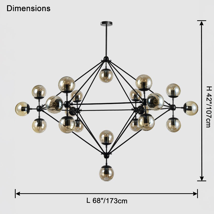 WOMO Sputnik Sphere Chandelier-WM2704