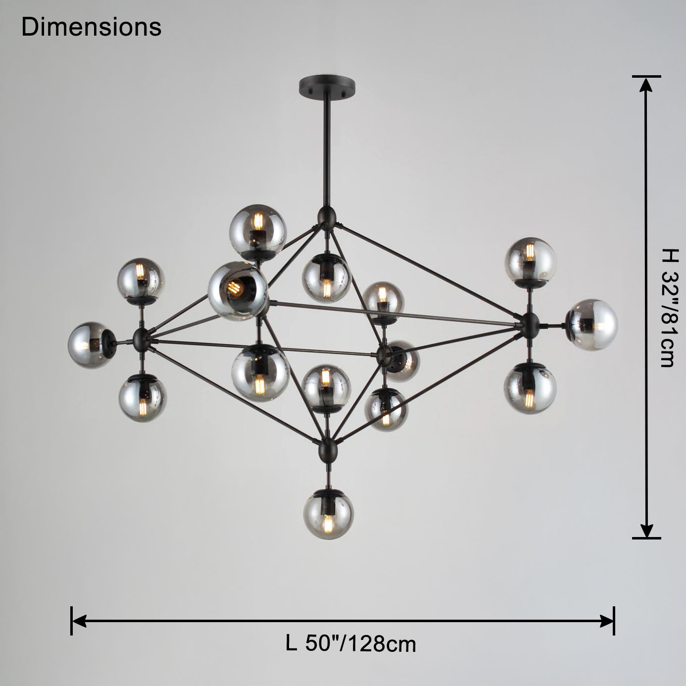 WOMO Sputnik Sphere Chandelier-WM2704