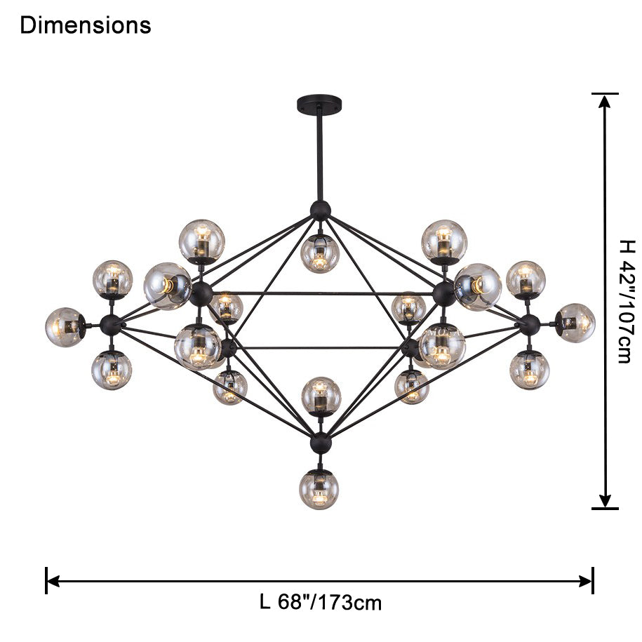 WOMO Sputnik Sphere Chandelier-WM2704