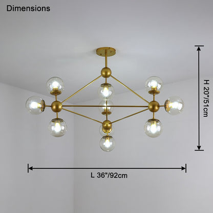 WOMO Sputnik Sphere Chandelier-WM2704