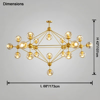 WOMO Sputnik Sphere Chandelier-WM2704