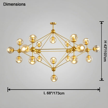 WOMO Sputnik Sphere Chandelier-WM2704