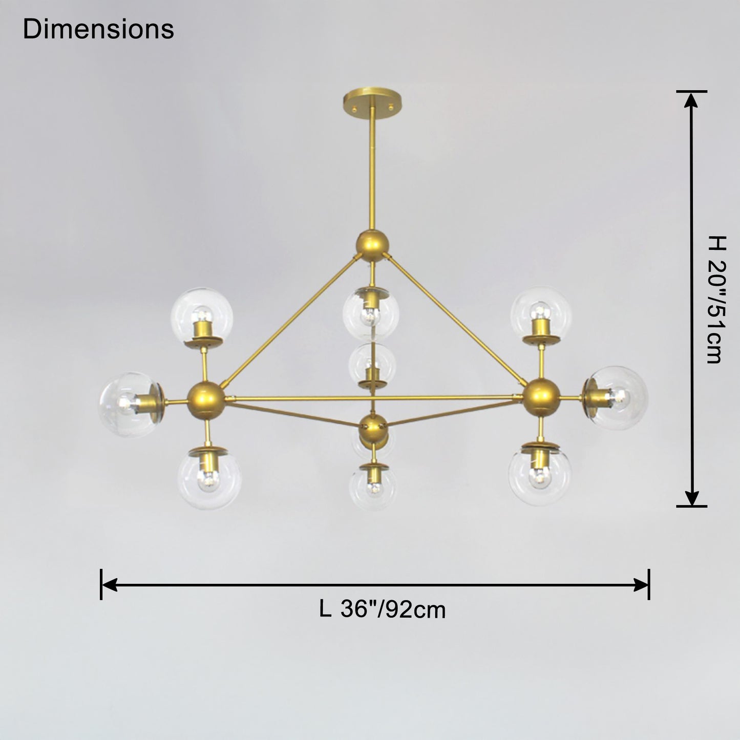 WOMO Sputnik Sphere Chandelier-WM2704