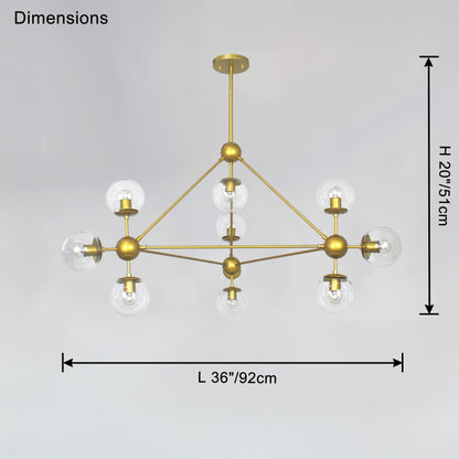 WOMO Sputnik Sphere Chandelier-WM2704