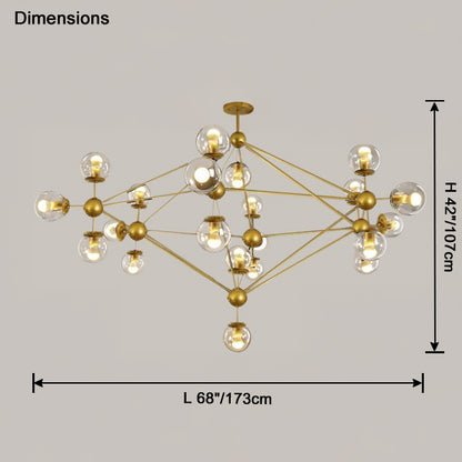 WOMO Sputnik Sphere Chandelier-WM2704