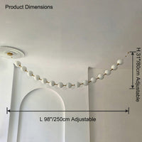 WOMO Pearl Acrylic Ball Chandelier-WM2705